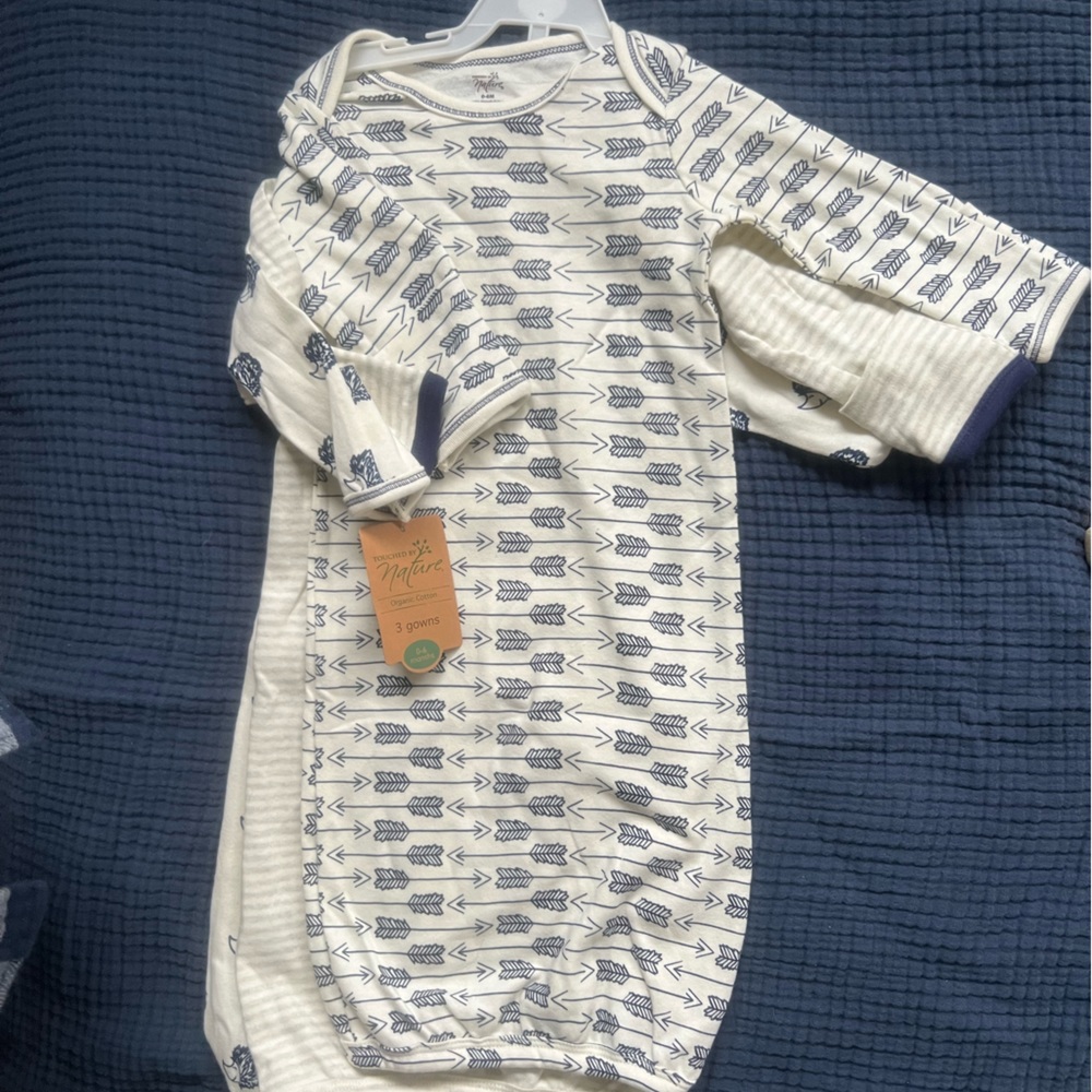 Three Touched by Nature sleep gowns